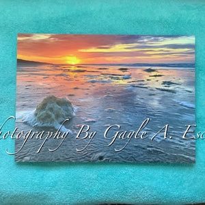 Original Photography Hilton Head Ocean Seafoam at Sunrise